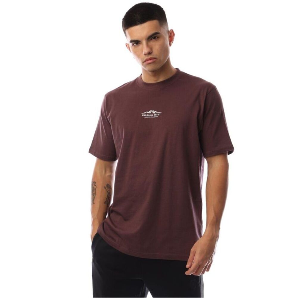 Marshall Artist Mens Mountain Logo Regular T-Shirt / Fig